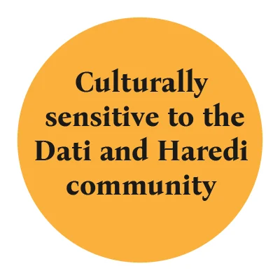 culturally sensitive to the dati and haredi community